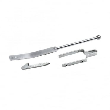 Galvanised Field Gate Spring Fasten Set Single Leg 75mm