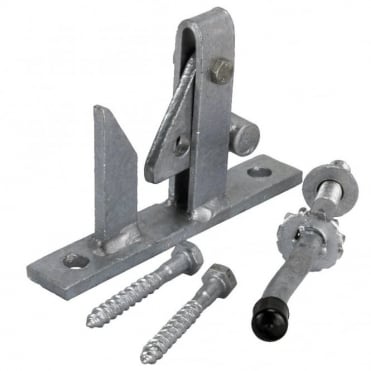 Galvanised Heavy Duty Self Locking Gate Catch Set