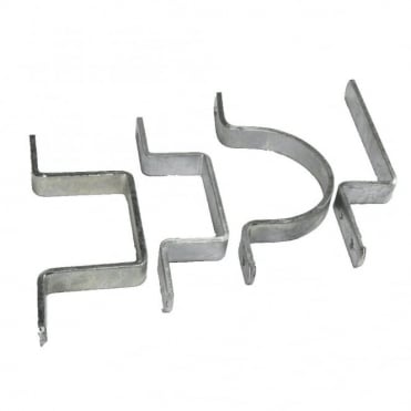 Galvanised Slip Rail Half Round Holder (Box of 25)