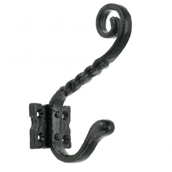 Eliza Tinsley Heavy Hat & Coat Hook Black (Box of 5)