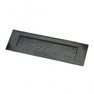 Letter Plate Plain 254mm Black (Box of 5)