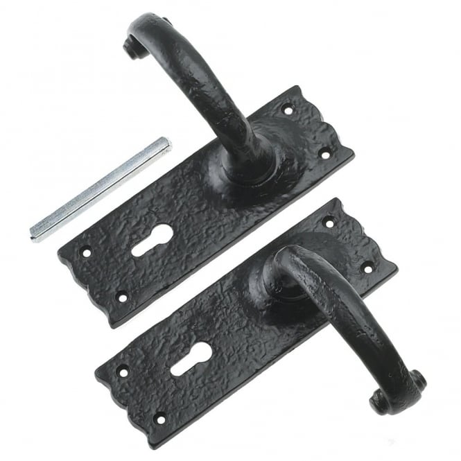 Eliza Tinsley Lever Lock Set Wessex Suite Black 152mm (Box of 5)