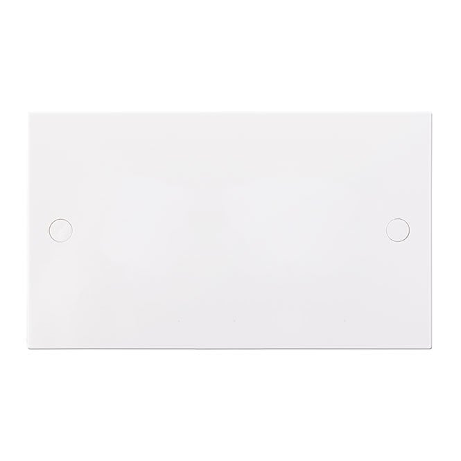 Eliza Tinsley White Square Moulded 2G Blank Plate