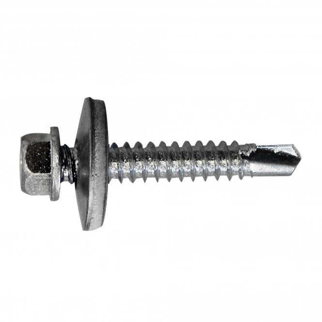 Eliza Tinsley Zinc Plated Hex Head Self Drill Screw for Steel - Pack of 100