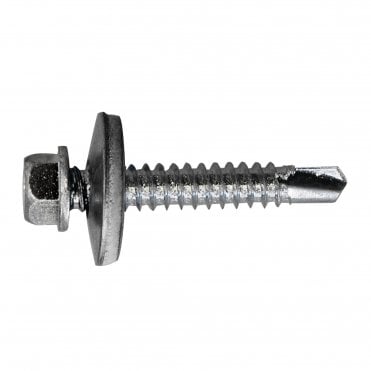 Zinc Plated Hex Head Self Drill Screw for Steel - Pack of 100