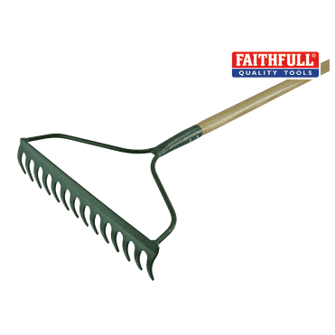 Countryman Garden Rake 14 Flat Tines