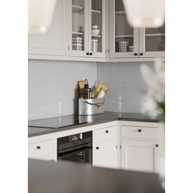 Fibo 10x10cm Square Tile 600x580mm Splashback - London (Pack of 2)