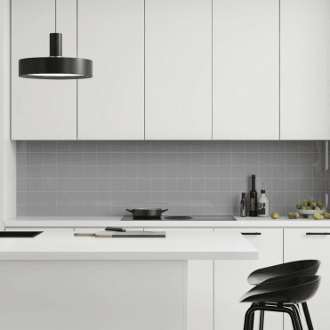 10x10cm Square Tile 600x580mm Splashback - London (Pack of 2)