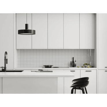 10x10cm Square Tile Splashback - Denver White (Pack of 2)
