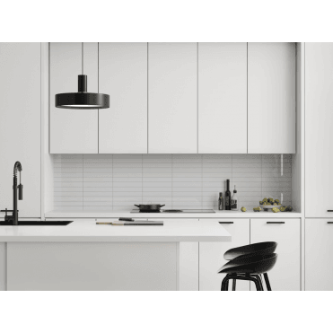 30x5cm Rectangular Tile Splashback - Denver White (Pack of 2)