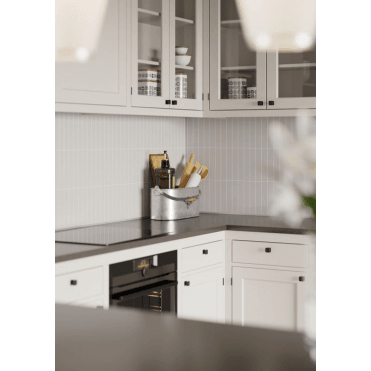 4x20cm Vertical Tile Splashback - Warm Grey (Pack of 2)
