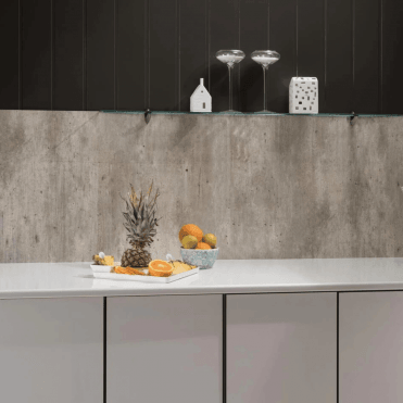 Plain Panel Splashback - Cracked Cement (Pack of 2)