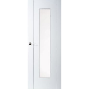 Luna Internal White Laminated 1 Light Door - Clear Flat