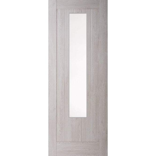 Finewood Mexicano Internal Smokey Grey Laminated 1 Light Door - White Laminated