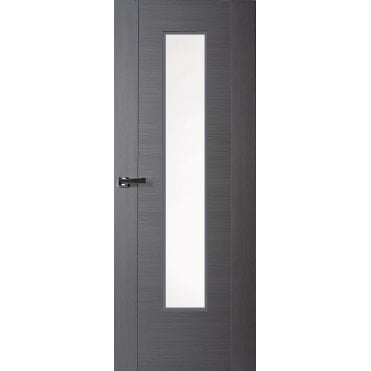 Zamora Internal Grey Laminated 1 Light Door - Unglazed
