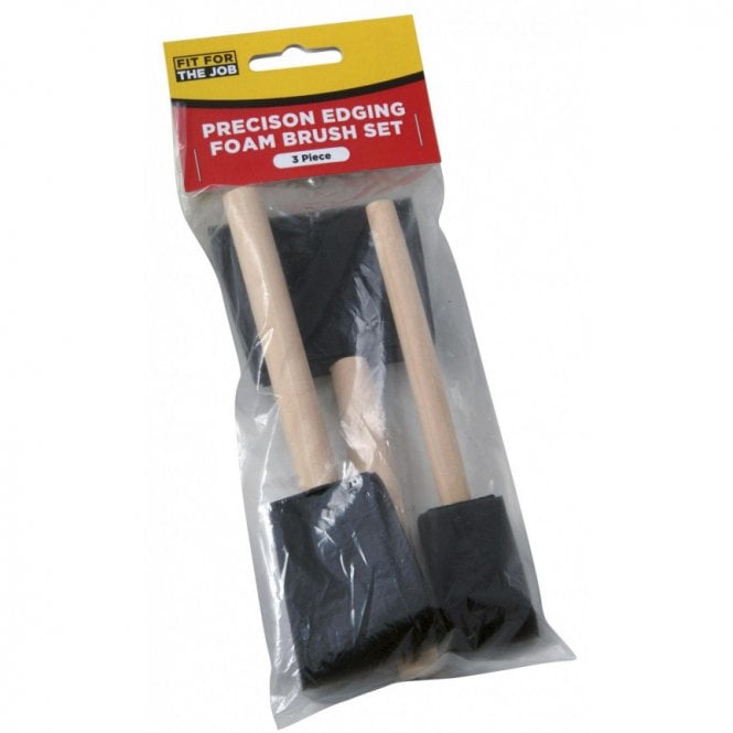 Fit For The Job Precision Edging Foam Brush Set (3pcs)