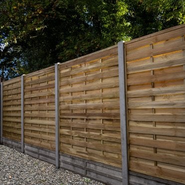 1.8m x 1.8m Pressure Treated Decorative Flat Top Fence Panel