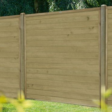 6ft (1.83m x 1.83m) Pressure Treated Horizontal Tongue and Groove Fence Panel
