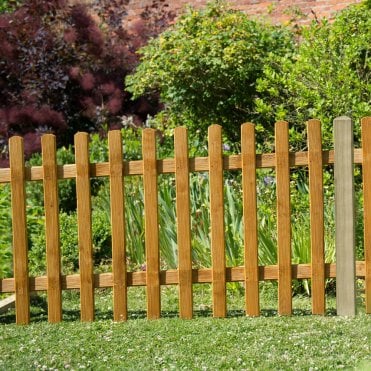 6ft x 3ft (1.83m x 0.9m) Pale Picket Fence Panel