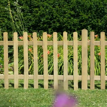 6ft x 3ft (1.83m x 0.9m) Pressure Treated Ultima Pale Picket Fence Panel