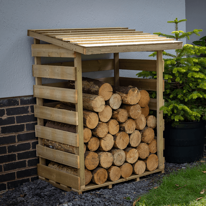 Forest Compact Pent Log Store