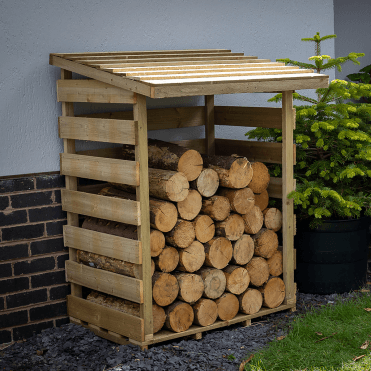 Compact Pent Log Store