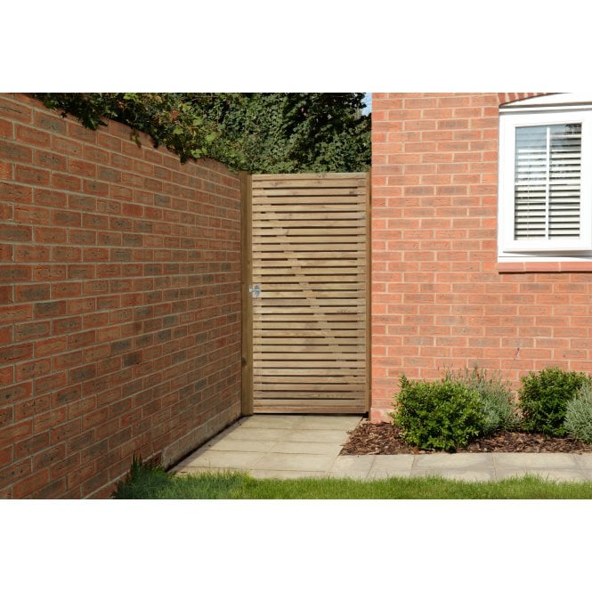 Forest Double Slatted Gate 6ft (1.83m high)