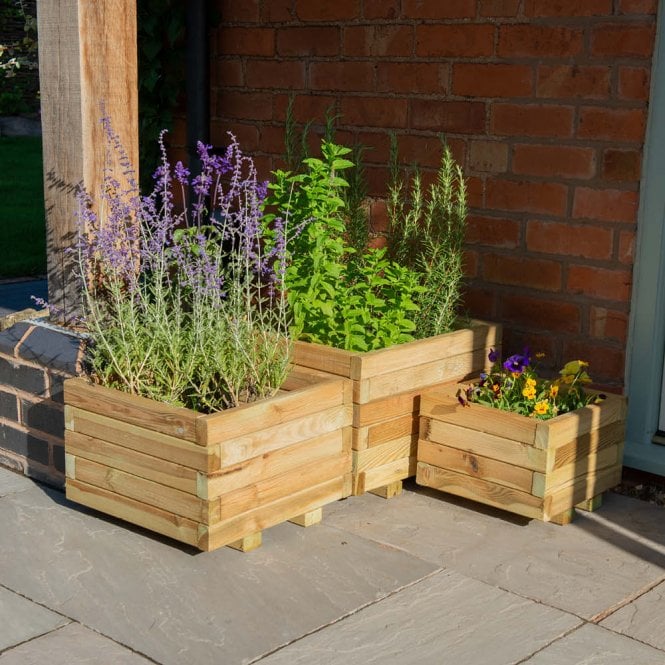 Forest Kendal Square Planter - Set of 3