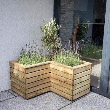 Linear Corner Planter