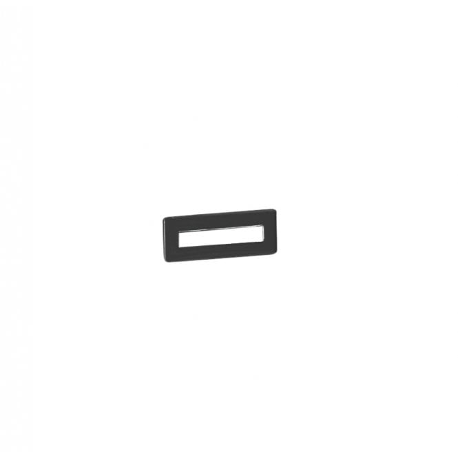 Highlife Bathrooms Oakley Overflow Cover Matt Black