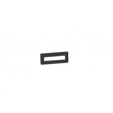 Highlife Bathrooms Oakley Overflow Cover Matt Black