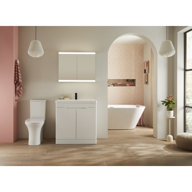 Highlife Bathrooms Selkirk 600mm 2 door Floor Standing Unit