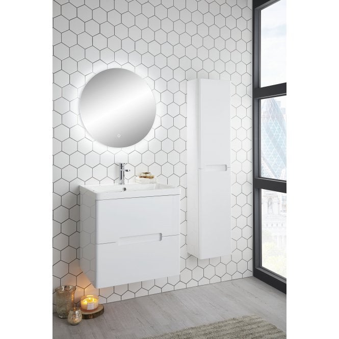 Highlife Bathrooms Selkirk 600mm Wall Hung 2 Drawer Unit