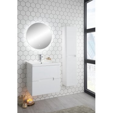 Highlife Bathrooms Selkirk 600mm Wall Hung 2 Drawer Unit