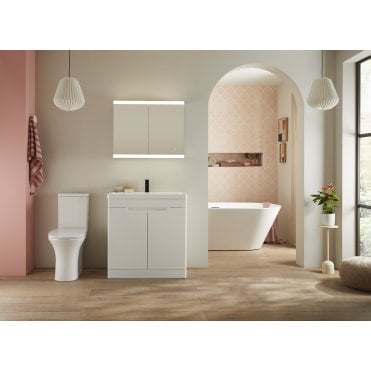 Highlife Bathrooms Selkirk 800mm Floor Standing 2 Door Unit