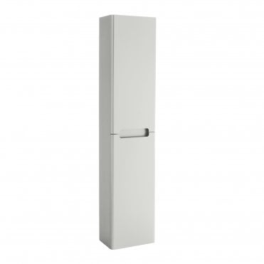 matt grey tallboy bathroom cabinet