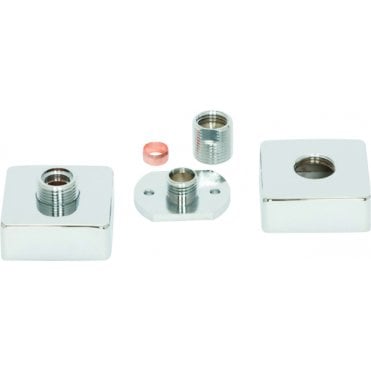 Stainless Steel Shower Kit Square Fixing Brackets