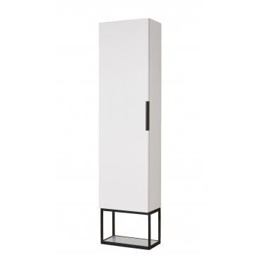 highlife bathrooms white gloss tallboy bathroom cabinet