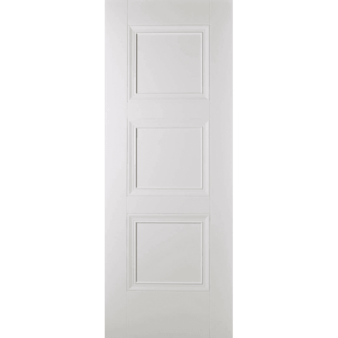 LPD Doors Amsterdam White Primed 3 Panel Door
