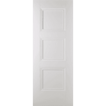 Amsterdam White Primed 3 Panel Door
