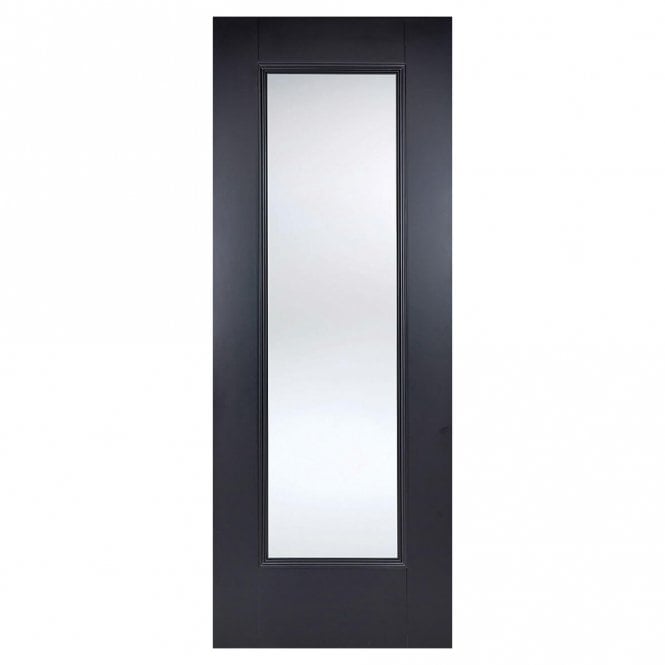 LPD Doors BLACK EINDHOVEN 1L GLAZED PRIMED