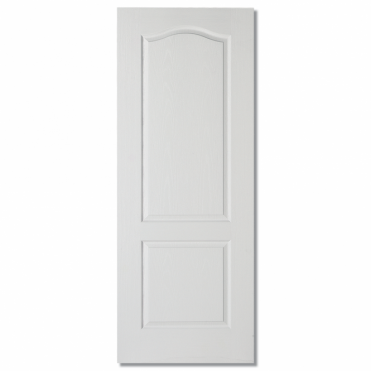 Classical White Composite 2 Panel Textured Internal Fire Door