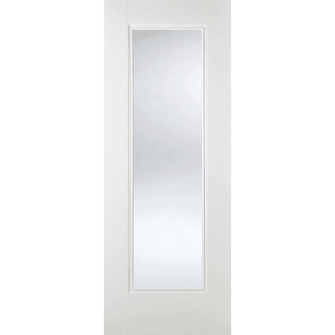 Eindhoven White Primed 1 Lite With Clear Glass Door