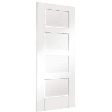 Internal White Primed Shaker Fire Door