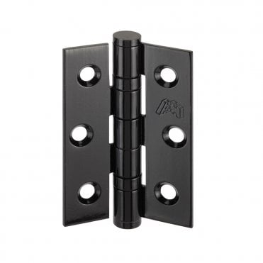 IRONMONGERY MANHATTAN HINGES Matt Black 75 x 50 x 2mm