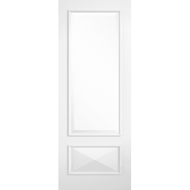 Knightsbridge White Primed 1 Panel 1 Lite With Clear Glass Door
