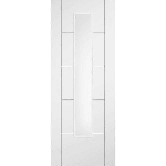 LPD Doors Ladder White 1 lite Clear Glaze Laminate Door