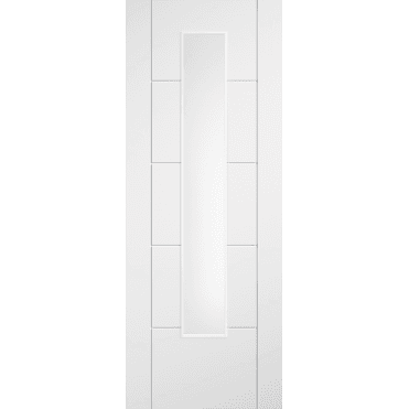 Ladder White 1 lite Clear Glaze Laminate Door