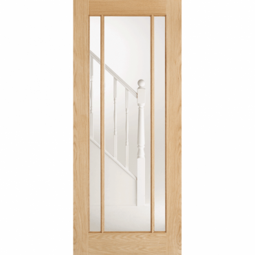 Lincoln Oak 3 Panel Glazed Unfinished Internal Door
