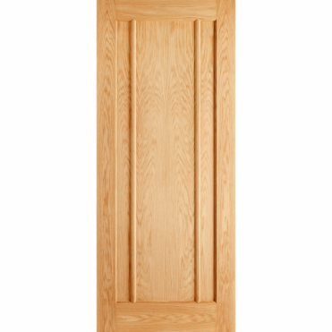 Lincoln Oak 3 Panel Unfinished Internal Door
